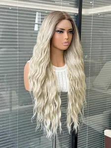 30 Inch Long Deep Curly Wavy Lace Front Synthetic Wig, Glueless Curly Wig, Heat Resistant Fiber, Pre-Plucked Hairline, No Bangs, All Seasons Wear