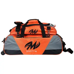 Motiv Ballistix Triple Tote Bowling Bag with Shoe Bag - Multiple Colors, Holds 3 Bowling Balls, Durable, 2 Year Warranty