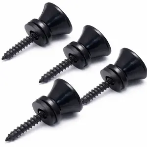 4 strap lock Electric Acoustic Guitar Strap Buttons With Screws And Pads