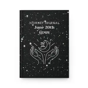 Gemini Journey Journal, Zodiac Journal, Astrological Journal, Gift for Astrology Lovers, Starry Notebook