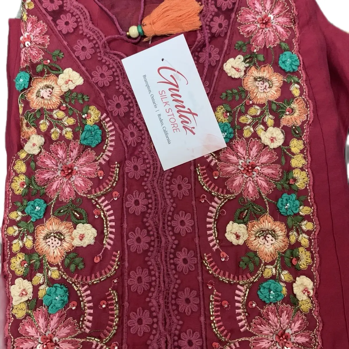 Cotton Pakistani Suit with Lace Work for Women - Elegant Design for Women's Wear