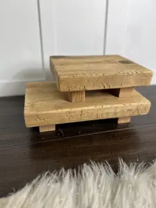 Rustic Wooden Pedestal