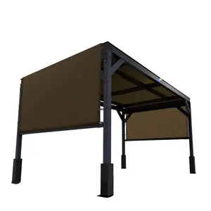 Colourtree Pergola Sun Shade Canopy Replacement Cover, Commercial Grade 260 GSM Cloth with Stainless Steel Weighted Rods for Outdoor Patio