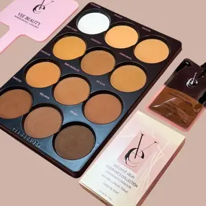 Vee Beauty 12-in-1 Powder Palette and Mirror