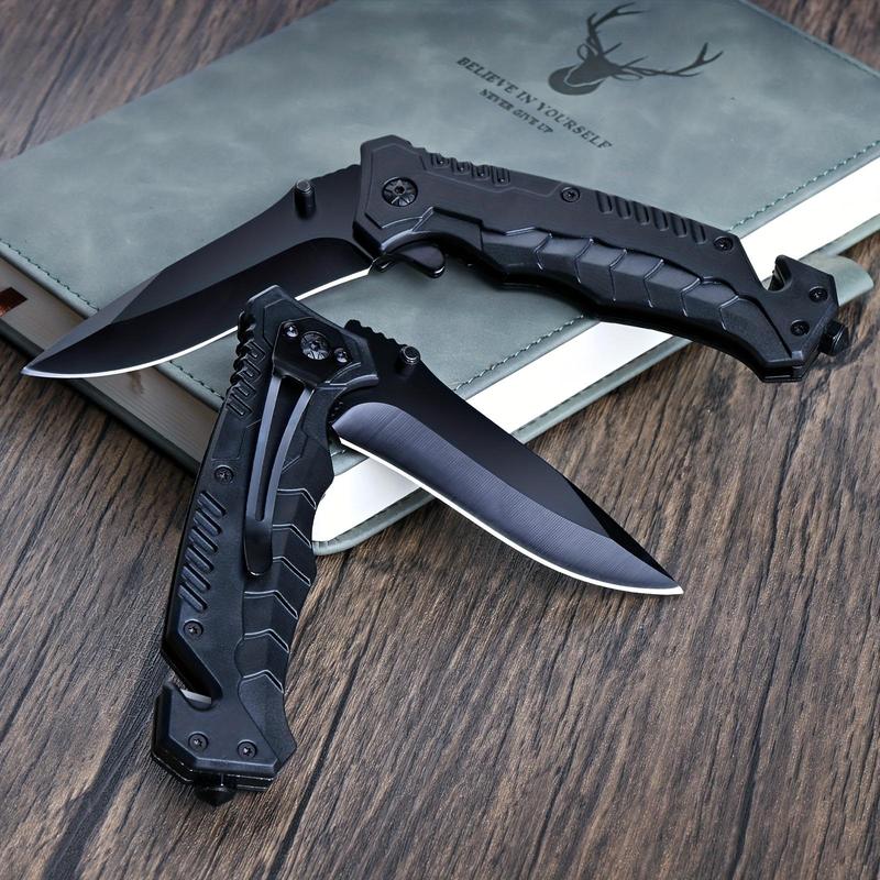 Compact Folding Kitchen Knife with Secure Lock & Textured Grip – Steel Spear-Point Blade for Camping, DIY & Everyday Use (Black) Compact Folding Kitchen Knife with Secure Lock & Textured Grip – Steel Spear-Point Blade for Camping, DIY & Everyday Use (Black)