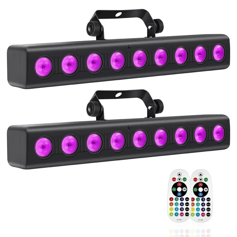 500W RGBW 4-in-1 LED Wash Light Bar with Remote Control, DMX512 & Sound Activation, Master-Slave Mode Stage Lighting for DJ, Club, KTV, Wedding, Party, Event & Outdoor Use High Bay UFO Commercial