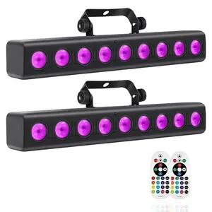 500W RGBW 4-in-1 LED Wash Light Bar with Remote Control, DMX512 & Sound Activation, Master-Slave Mode Stage Lighting for DJ, Club, KTV, Wedding, Party, Event & Outdoor Use
