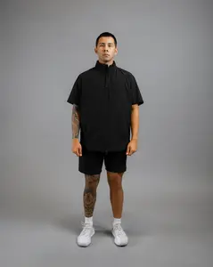 SUPERNATURAL II PULLOVER- Men's Windbreaker Quarter Zip with Front Pocket Fabric Menswear