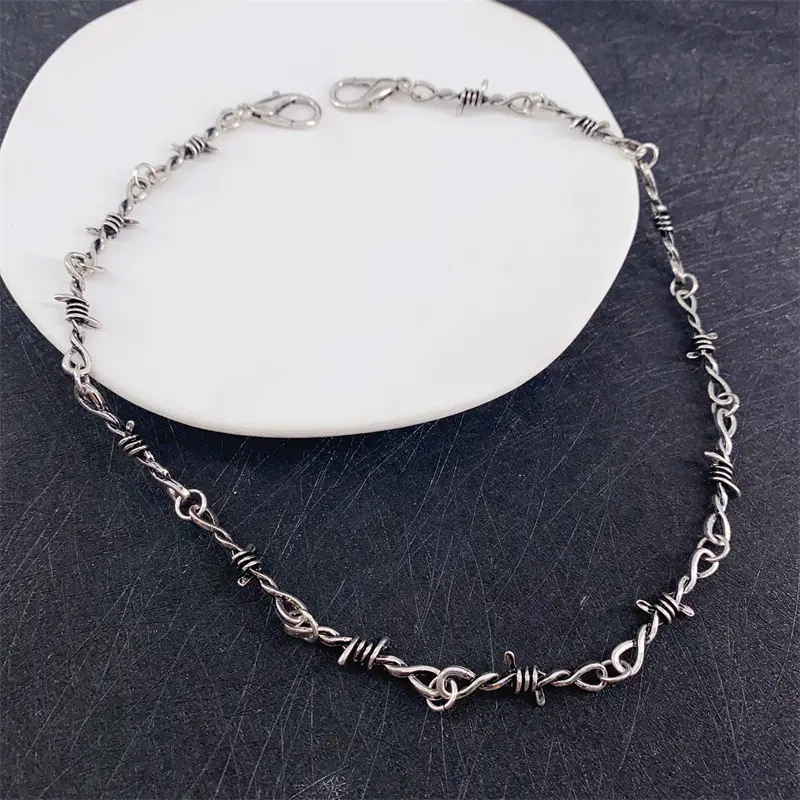 Ancient silver fine necklace