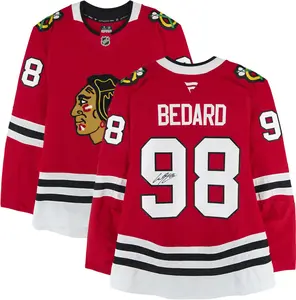 Connor Bedard Chicago Blackhawks Autographed Red Pro Jersey - Fanatics Authentic Certified