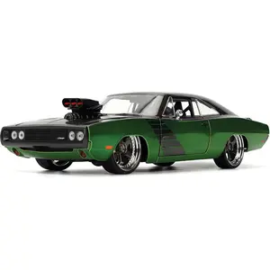 Jada 1:24 1970 Dodge Charger R/T Candy Green and Dark Grey Bigtime Muscle 36298