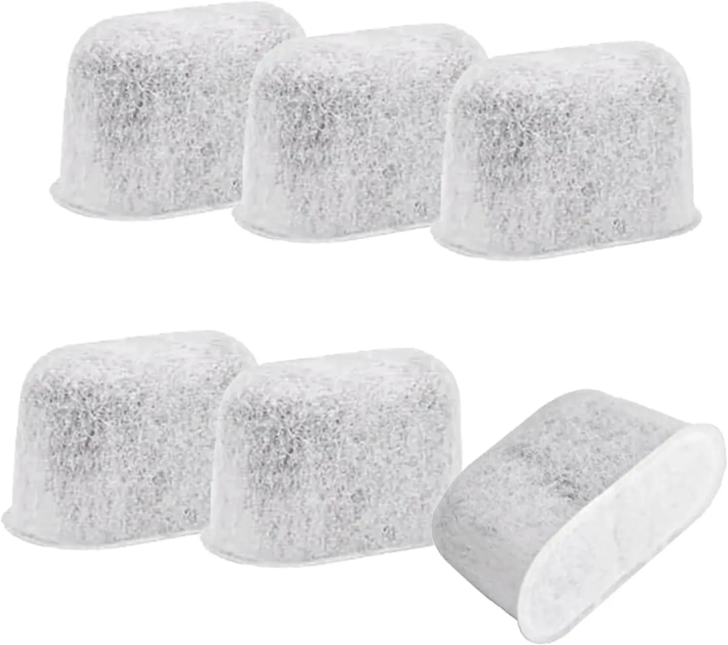 6 Pack Replacement Charcoal Water Filters for Keurig K-Mini, K-Duo, K-Slim, K-Supreme, K-Elite, K-Classic, K-Cafe, K-Select, K-Express, K-Compact - Universal Fit for Keurig 2.0 & 1.0 Coffee Makers