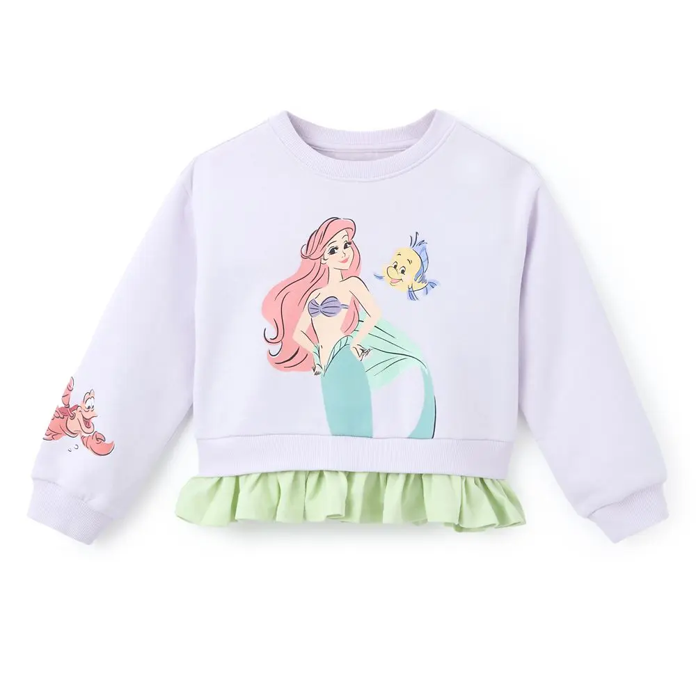 Disney Store Ariel Pullover Sweatshirt for Girls – The Little Mermaid