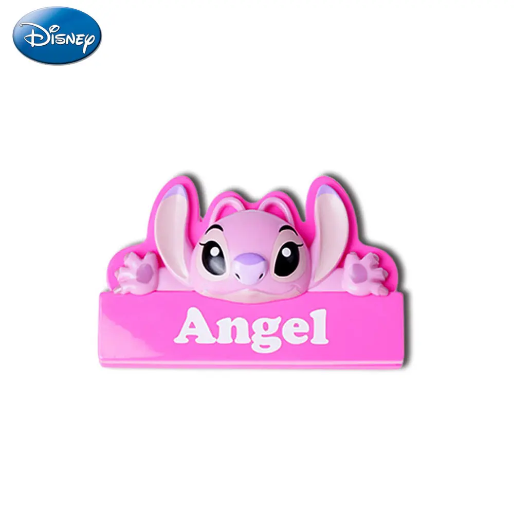 Disney Officially Licensed Stitch Angel Fridge Magnets, Cute Cartoon Figural Magnets for Locker Decoration, Office & Kitchen Accessories