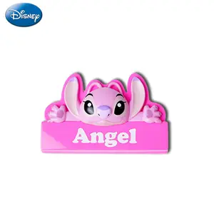 Disney Officially Licensed Stitch Angel Fridge Magnets, Cute Cartoon Figural Magnets for Locker Decoration, Office & Kitchen Accessories