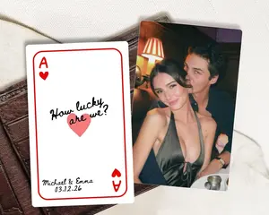Custom Photo Wallet Card, Valentines Gift for Him, Anniversary Gift for Boyfriend, Personalized Couple Gifts, Insert Card Gift for Husband