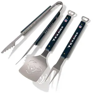 Football Fan Shop Officially Licensed NFL Spirit Series 3-piece BBQ Set - Texans