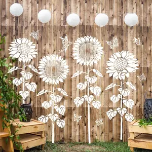 Large Flower Stencils for Painting Sunflower Stencils for Walls 14 Floral Stencil Templates for Garden Fence  Furniture Fabrics