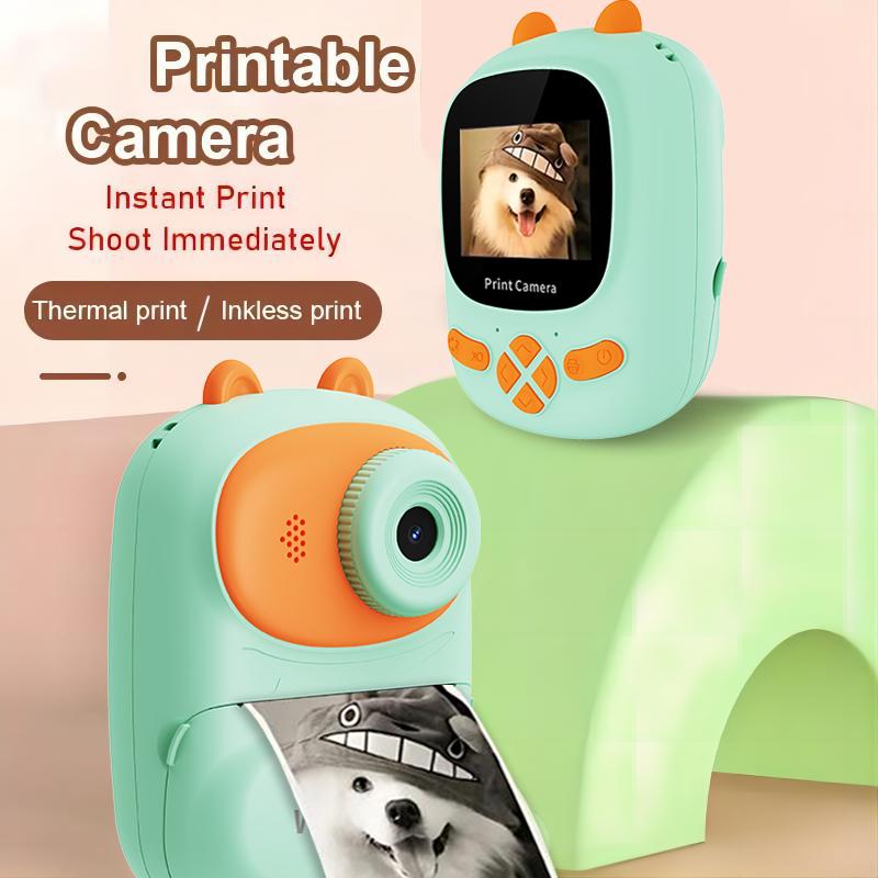 【Gift For Kids】Instant Print Kids Camera,1080P Children Printable Camera, Girls Boys Age 3-12, Perfect Birthday or Christmas Gift,disposable camera instant print