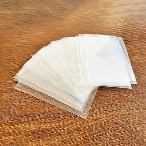 50pcs Clear Card Protector, Wateproof Card Cover, Card Sleeves, Office Supplies