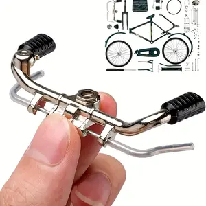 Crafting Challenge-Assembled Alloy Bicycle Model with assembly instructions, Nostalgic&Retro-Style Bicycle Desktop Ornament for Home and Office, Cool Gifts for Father/Husband