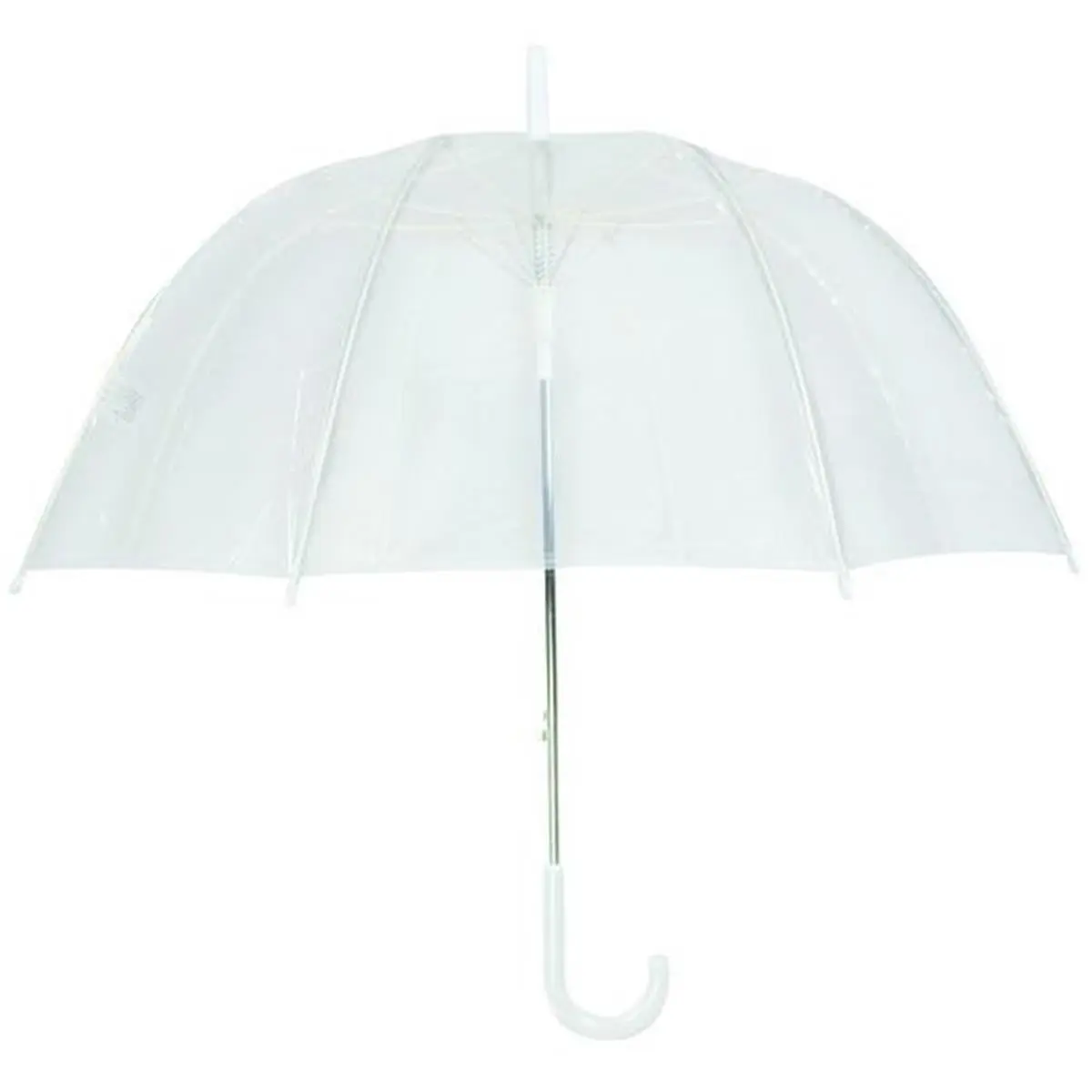 212 MAIN GustBuster 4481CL Automatic Open Windproof Pinch-Proof 48-in Large Automatic Umbrella - Lightweight Dome Design, Steel Frame, Plastic Cover, Automatic Umbrellas