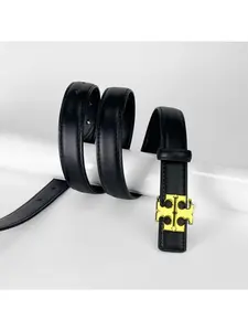 Women's Belt with Matte Gold Vintage Emblem Buckle | Adjustable Fashion Waist Belt