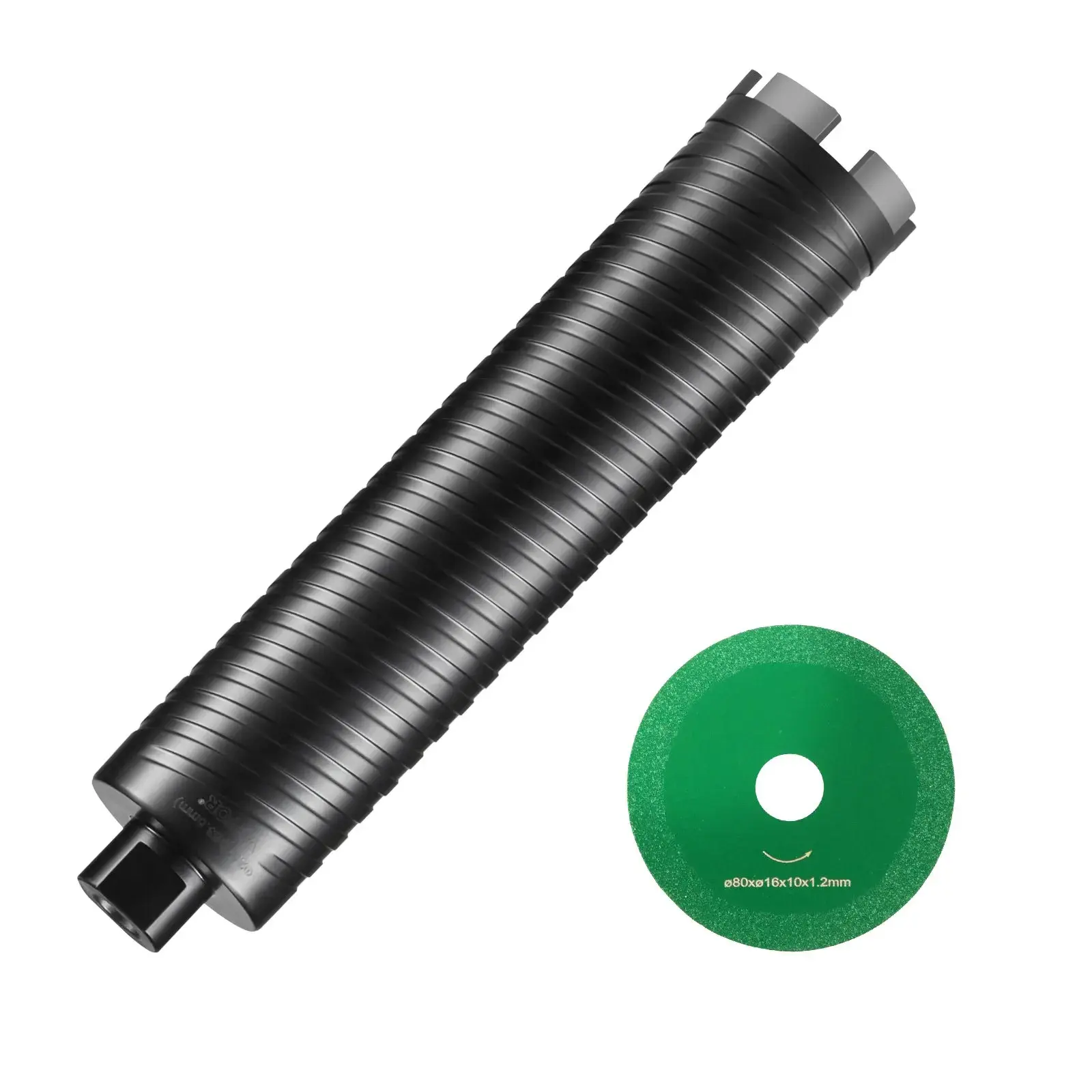 【DealsForYouDays】VEVOR Core Drill Bit,2.5" Wet/Dry Diamond Core Drill Bits for Brick and BlockConcrete Core Drill Bit with Pilot Bit Adapter and Saw Blade9.5" Drilling Depth5/8"-11 Inner ThreadLaser Welding