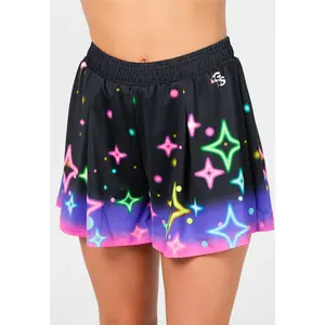 Neon Sparkles Wave Short - Deep South Glow Tour