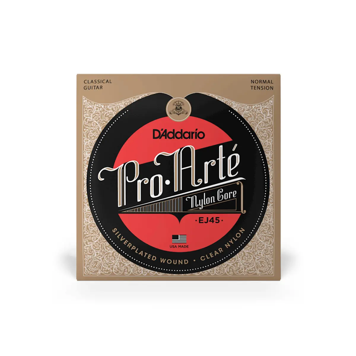 D'Addario Pro-Arte Nylon Classical Guitar Strings, Set of 6 Strings