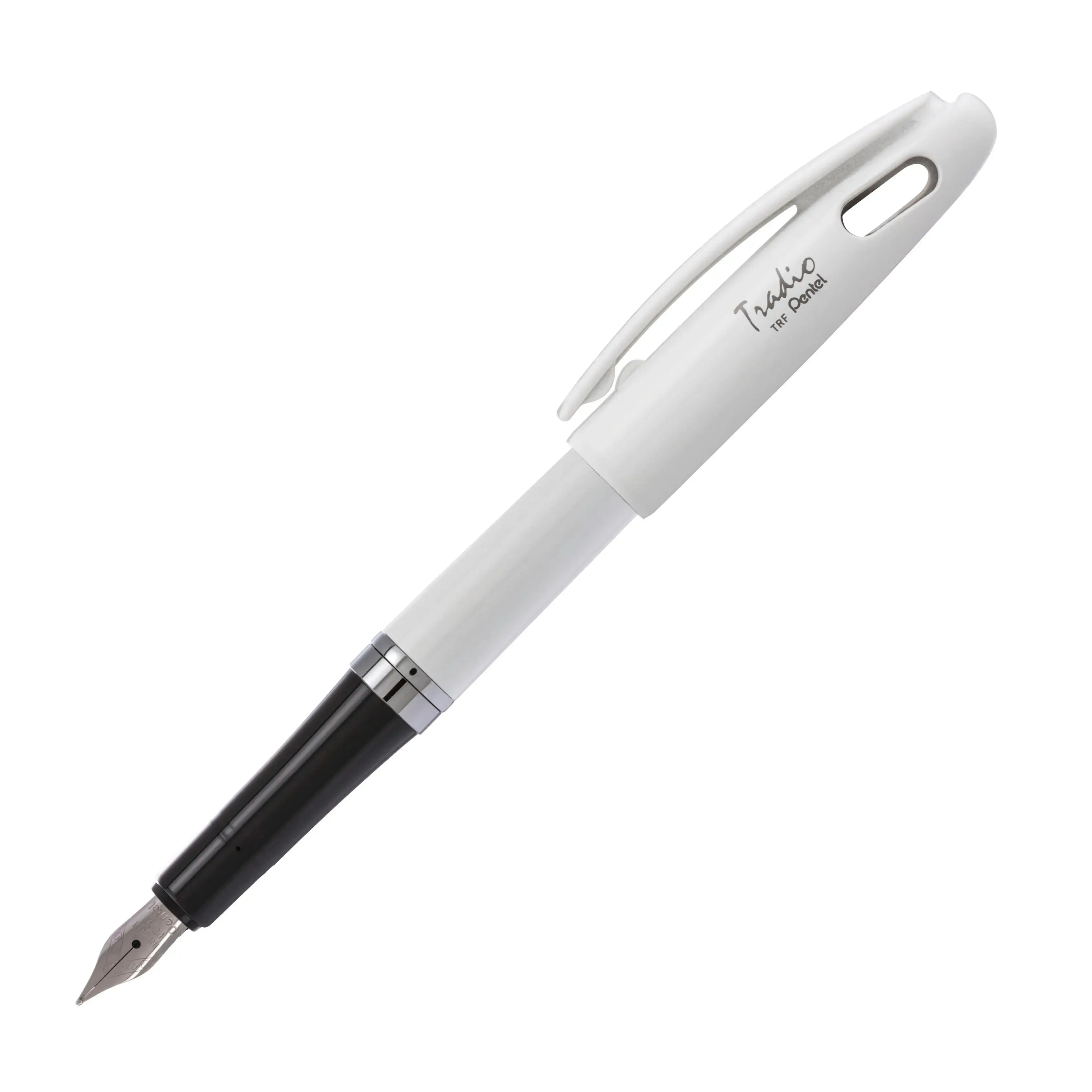 Pentel Tradio Cursive Handwriting Fountain Pen - Medium Line, Metal Nib, Premium Classic Barrel Design, Unique Pens for Writing Letters & Daily Note-Taking, Consistent Reliable Performance