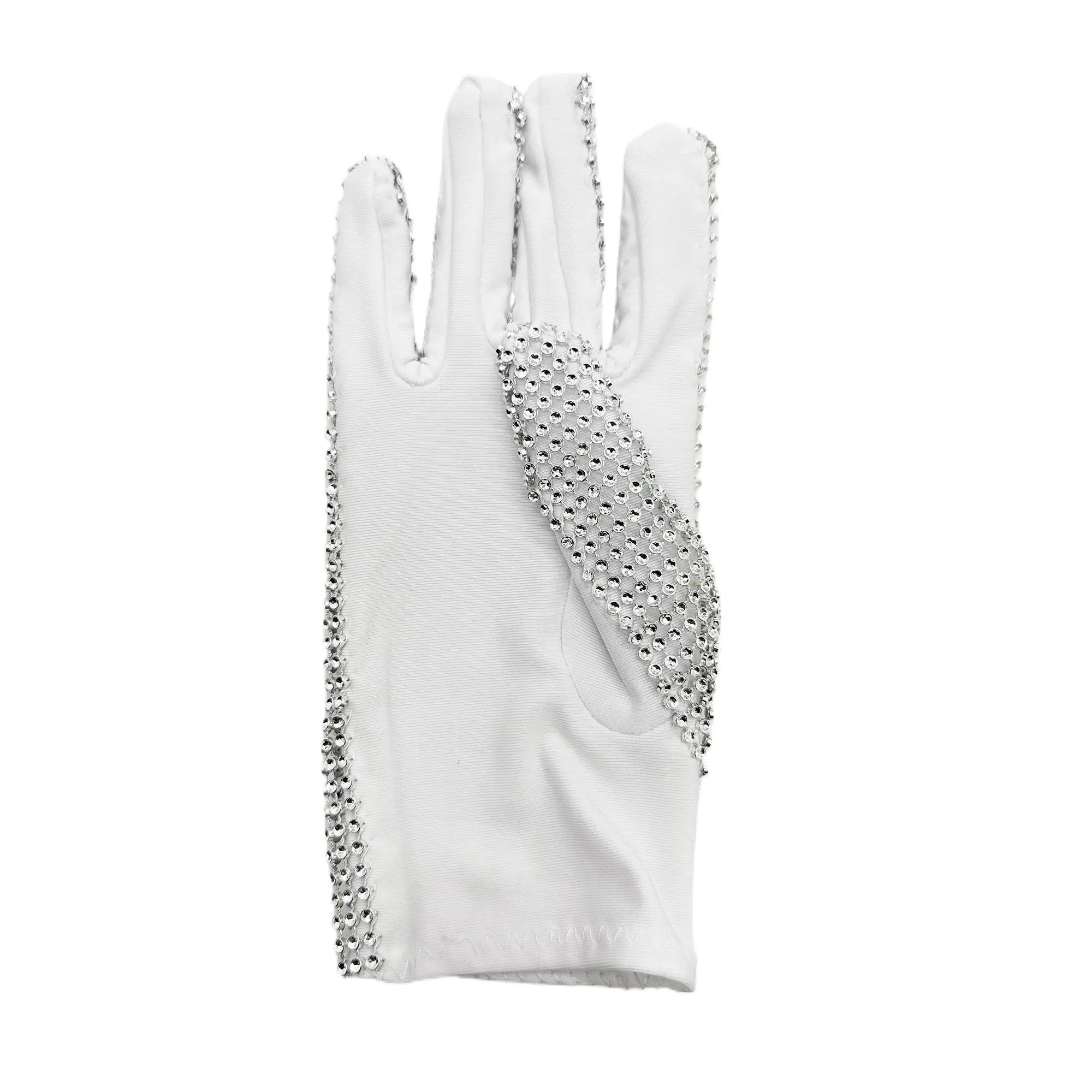 Michael Jackson Silver Gloves for Kids Boys Grils- Halloween Christmas Sparkle 6-12 Years
