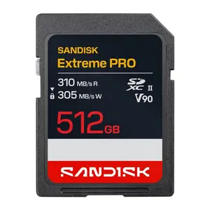 SanDisk 512GB Extreme PRO UHS-II V90 SDXC Memory Card