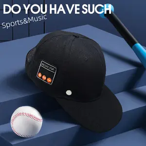 Bluetooth-compatible Music Hat Tennis Music Listening Outdoor Adjustable Sports Sunscreen Casual Cap for Shopping, Travel, Seaside Party, Unisex