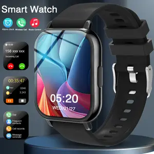 New model sports smart watch, full touch screen display, supports wireless calls/message notifications, multiple sports modes, remote camera control, music control, fitness tracker, suitable for iPhone/Android phones, ideal holiday gift