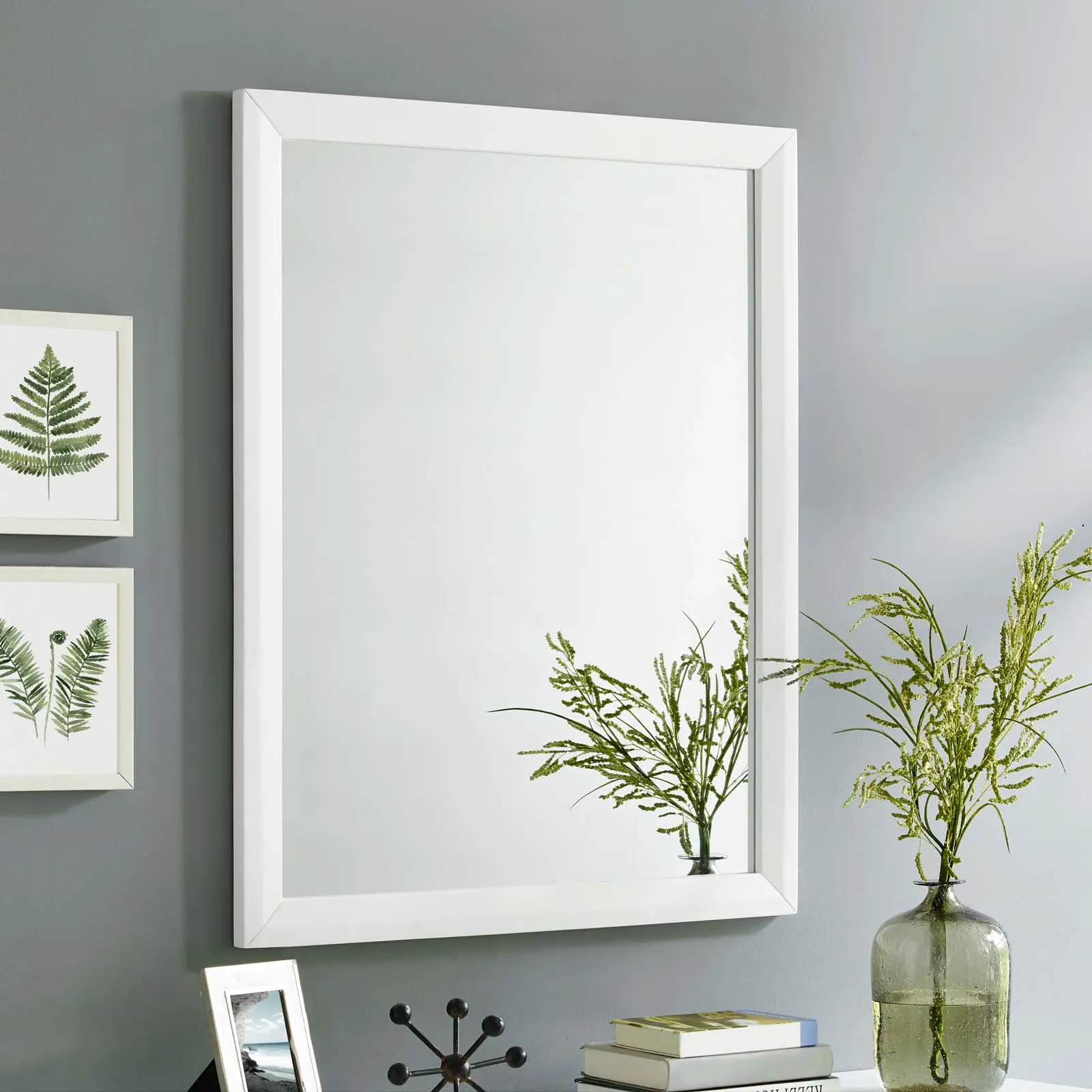 Modway Tracy Mirror in White