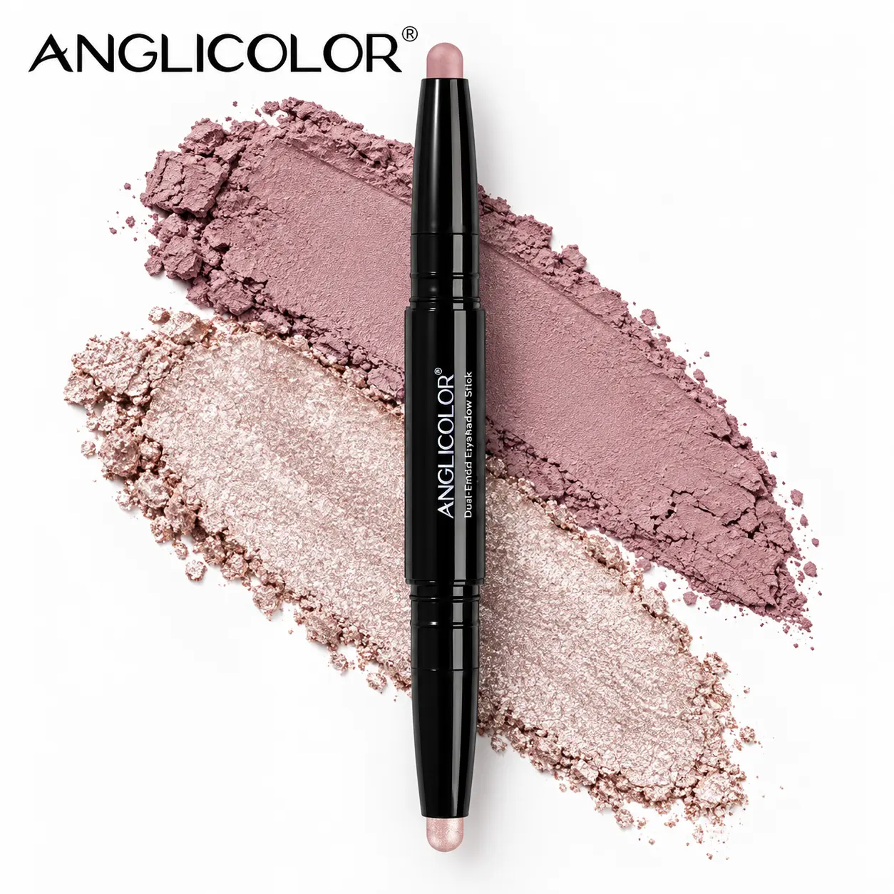 Dual-Ended Eyeshadow Stick - Matte & Shimmer Cream Eye Shadow, Waterproof Smudge-Resistant Long-Wearing Rich Color with Smooth Blendable Texture for Easy Day-to-Night Makeup, 3 Color Duos