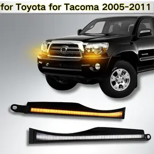 Compatible with Toyota Tacoma 2005-2011 Front Side Marker Light Strip Lampshade Replacement Parts. 2 pieces