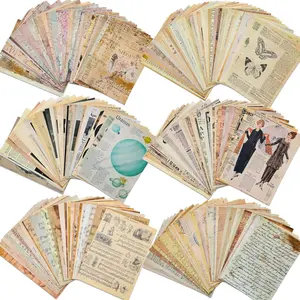 200 Sheets of  Scrapbook Paper, Journaling Scrapbooking Supplies Craft Decoupage Papers Kit, Ephemera for Junk Journal  Journals Well Posters Room Decor for Card Making Decorative