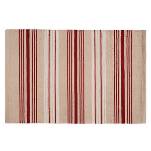 C&F Home 24" x 72" French Red Stripes Rug