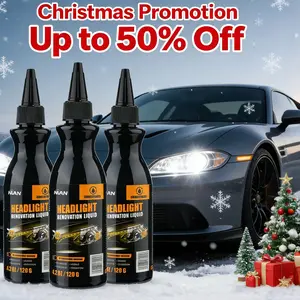 NUAN Christmas Exclusive! No-Sand Car Headlamp Cleaner – Restoration Kit with Sponge for Yellowing & Oxidation
