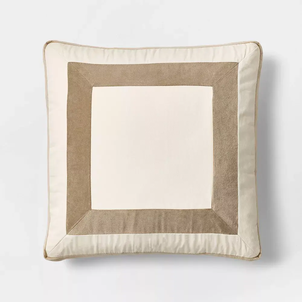 Velvet Border Pillow - Threshold designed with Studio McGee
