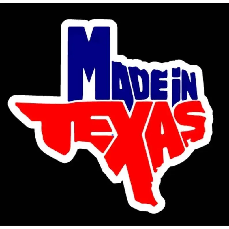 Made in Texas Decal Car Window Laptop Map Vinyl Sticker TX