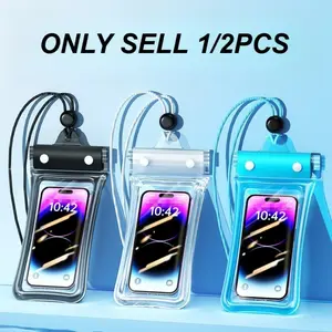 Waterproof Phone Pouch, Clear Waterproof Cell Phone Case with Lanyard for iPhone 15/14/13 Pro Max/Plus and Galaxy S22/S23, Fits Phones up to 7 Inches, Essential Waterproof Dry Bags for for Outdoor Swimming Diving, Boating Accessories.