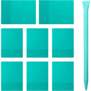 9-Piece Screen Printing Tool Set including screen stencil, squeegee, mini self-adhesive squeegees, chalk paste, rubber stick for ink application