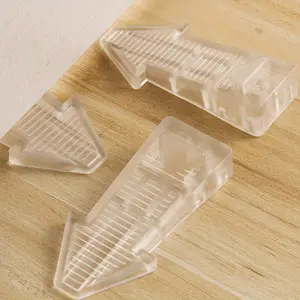 2pcs Door stopper door anti-collision Transparent rubber windproof door stopper Door suction Carmen fixed door stopper Higher door stop wedge Transparent color door stop bar Door stopper Soft rubber m
