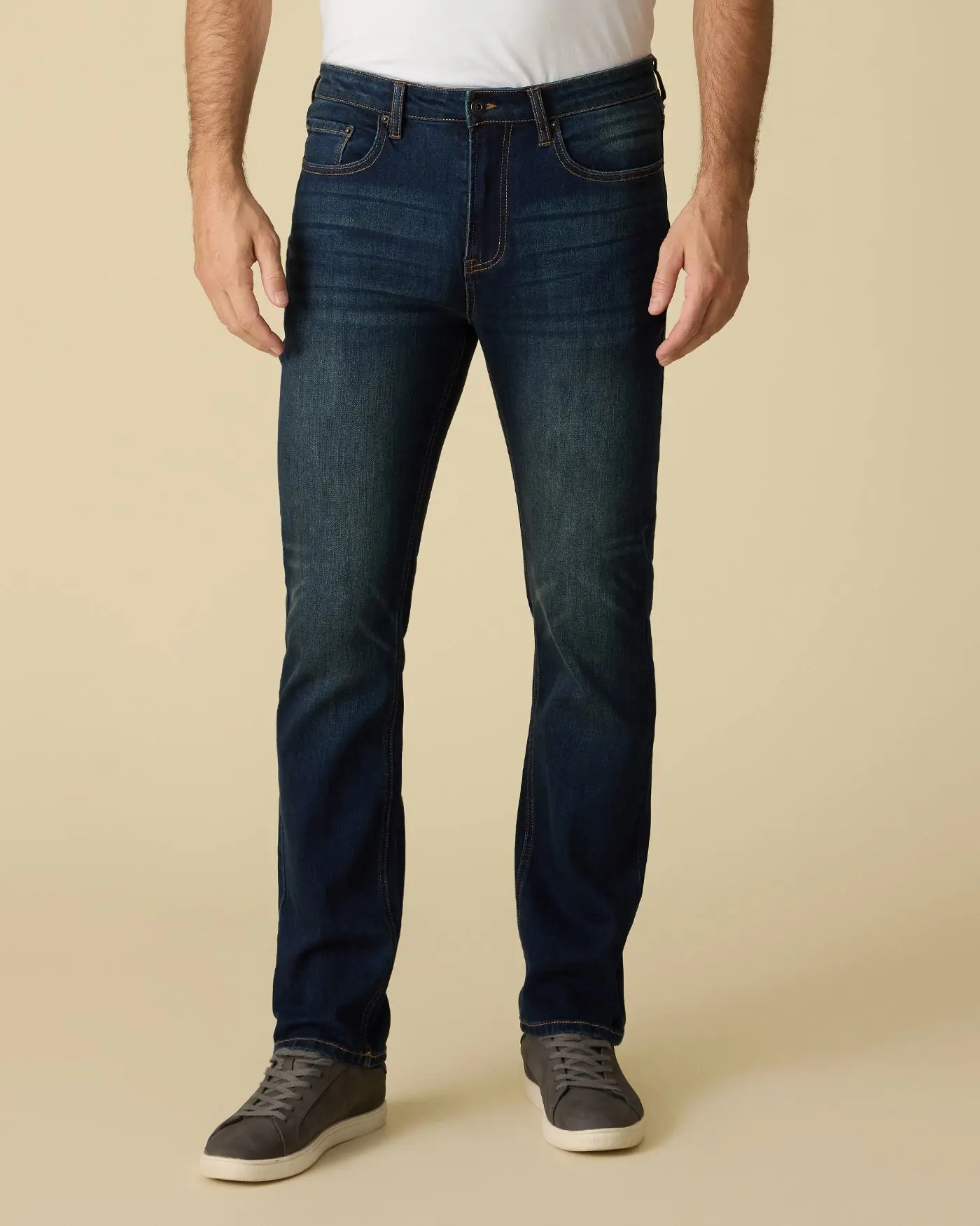 Men's Cooling Straight Fit Jeans – Nashville Stretch Denim Pants with Moisture-Wicking Fabric