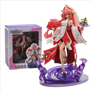 Genshin Impact Yae Miko Figure Yaemiko Anime Figures Removable Clothing Girl Sexy Action Figurine Collectible Model Doll Toys