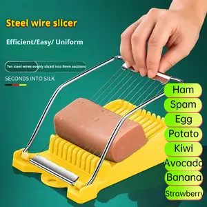 Slicer for Spam, Ham, Banana, Cooked Potato, Avocado & Kiwi(White)