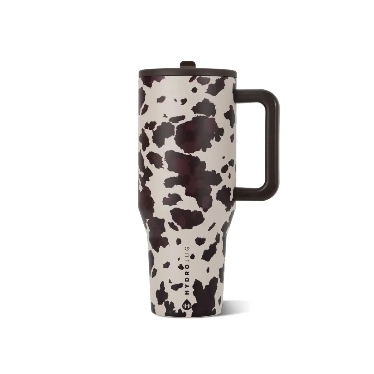 HydroJug 40oz Cow Print pattern Drinkware Flask, Leak-Proof Stainless Steel Insulated Travel Cup, Keeps Drinks Cold 24H, Flasks Drinkware Portable Mug Tumbler Water Bottles Bottled Stylish,Sports Water Bottles